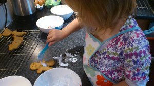 Lots of concentration goes into getting the icing just right!