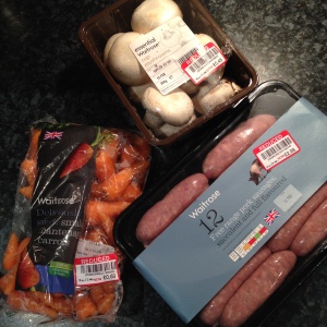 A few bargains, the carrots are included in the recipe.