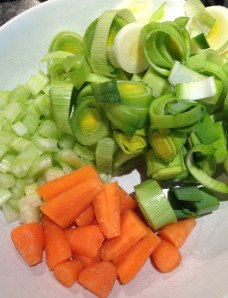 Veggies prepped